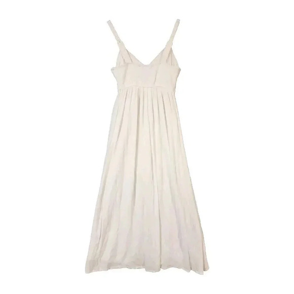 Sincerely Jules Crochet Top Long Dress White Spaghetti Strap Women's Size Small - Picture 2 of 8